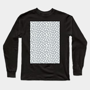 Grey and White Spot Dalmatian Pattern Long Sleeve T-Shirt